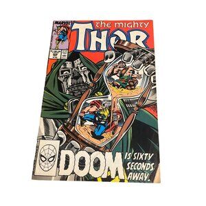 The Mighty Thor #409 Marvel Comic Book Vintage 1989 Doom is 60 Seconds Away